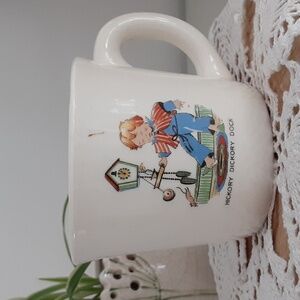 Vintage Hickory Dickory Dock Cup Mug 6 oz USA
